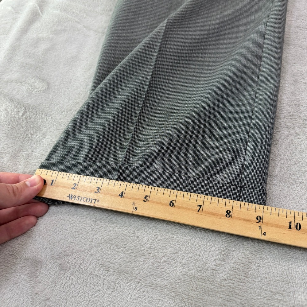 Zanella Alter Mens 36x30 Gray Wool Pleated Dress Pants Made in Italy Classic EUC - Picture 10 of 11